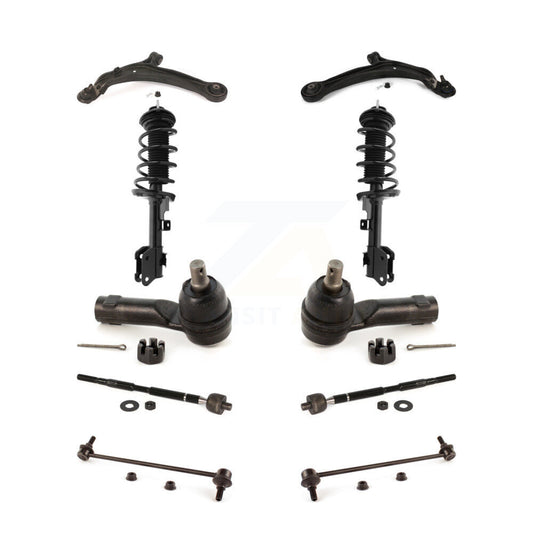 Arms & Complete Shock Tie Rods Link Sway Bar Front Kit (10Pc) For Honda Odyssey