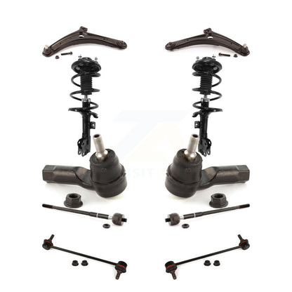 Control Arms And Complete Shock Tie Rods Link Sway Bar Suspension Front Kit For