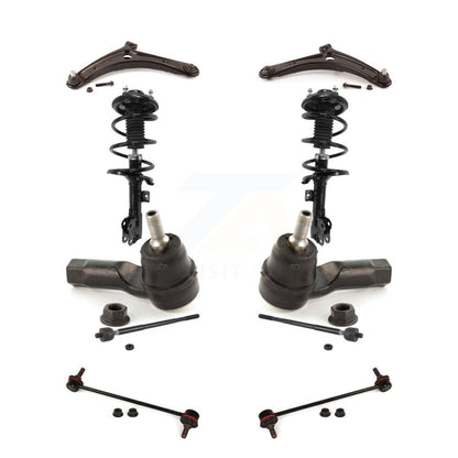 Control Arms And Complete Shock Tie Rods Link Sway Bar Suspension Front Kit For