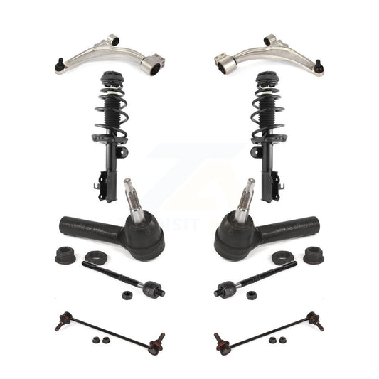 Arms & Complete Shock Tie Rods Link Sway Bar Front Kit (10Pc) For Chevrolet Volt