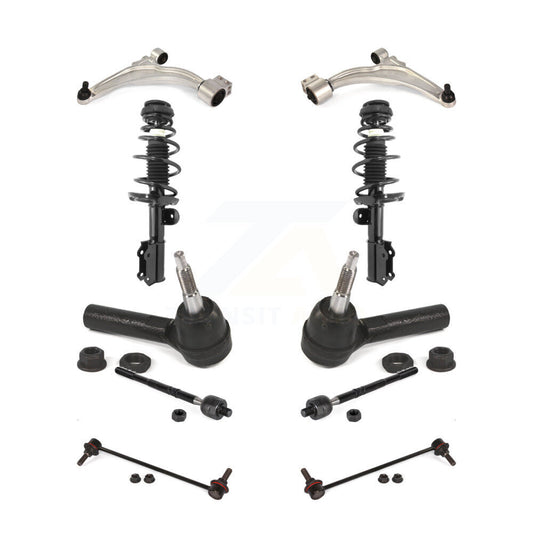 Arms And Complete Shock Tie Rods Link Sway Bar Front Kit (10Pc) For Buick Verano