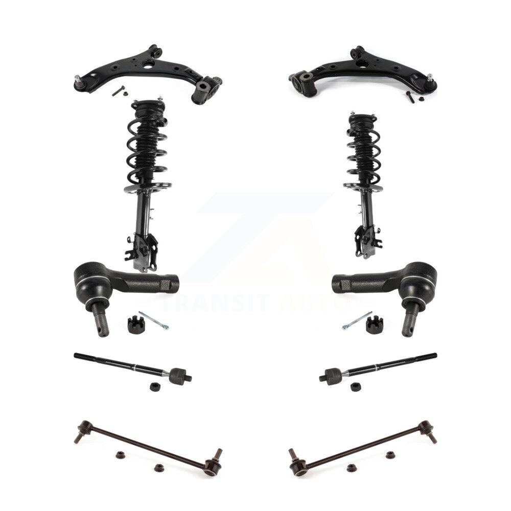 Control Arms Complete Shock Tie Rods Link Sway Bar Front Kit For Mazda CX-5 FWD