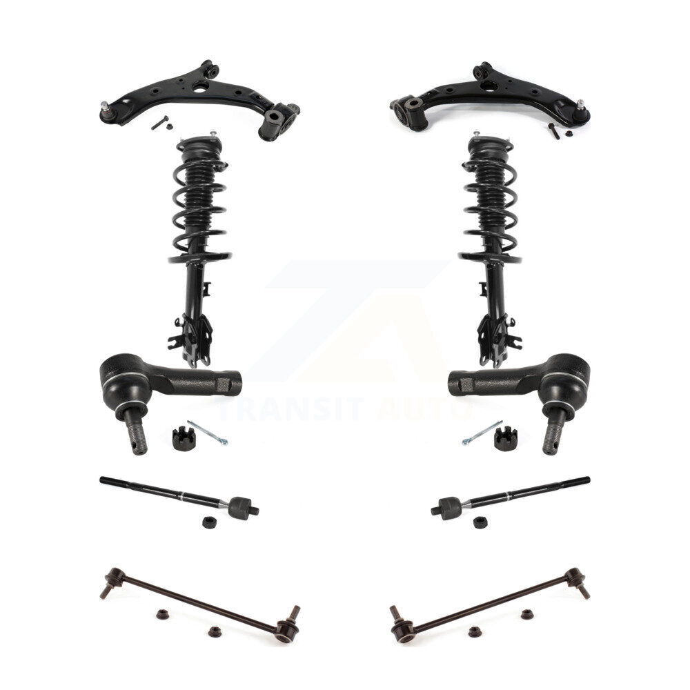 Control Arms Complete Shock Tie Rods Link Sway Bar Front Kit For Mazda CX-5 AWD