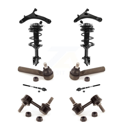 Control Arms Complete Shock Tie Rods Link Sway Bar Front Kit For Subaru Impreza
