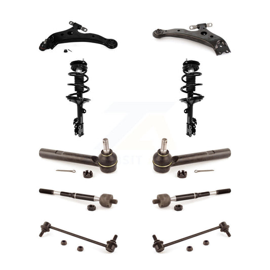 Arms And Complete Shock Tie Rods Link Sway Bar Front Kit For Toyota Highlander