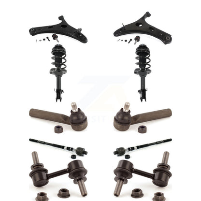 Arms Complete Shock Tie Rods Link Sway Bar Front Kit (10Pc) For Subaru Forester