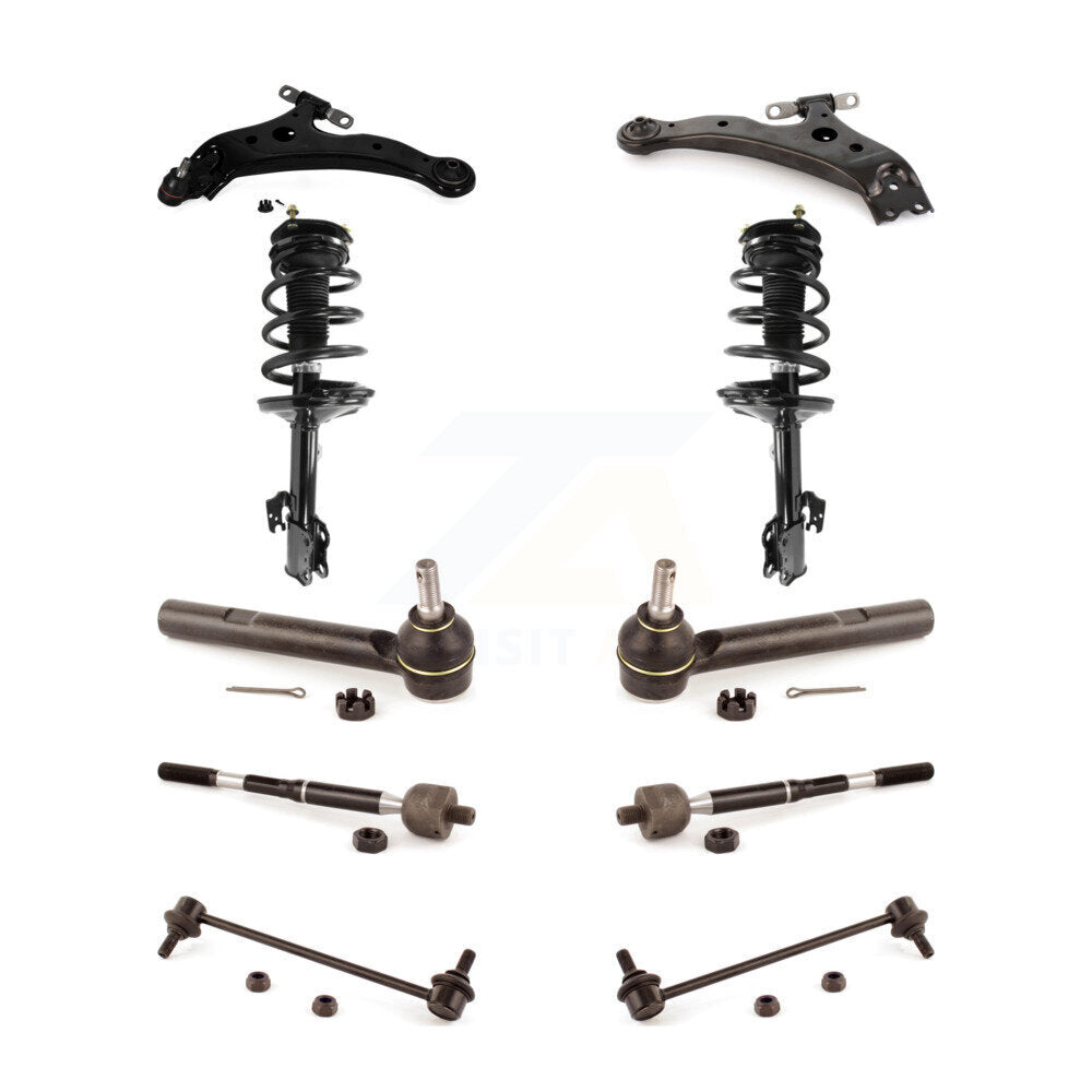 Control Arms Complete Shock Tie Rods Link Sway Bar Front Kit For Lexus RX330 AWD