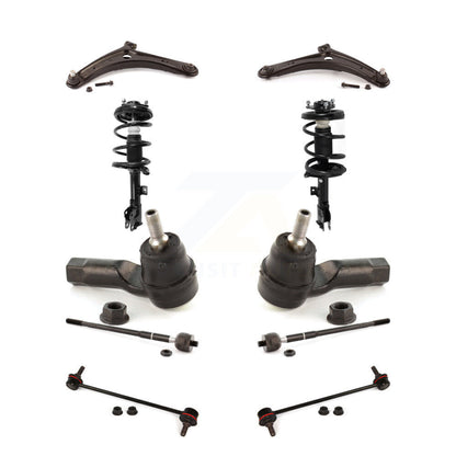 Control Arms And Complete Shock Tie Rods Link Sway Bar Suspension Front Kit For
