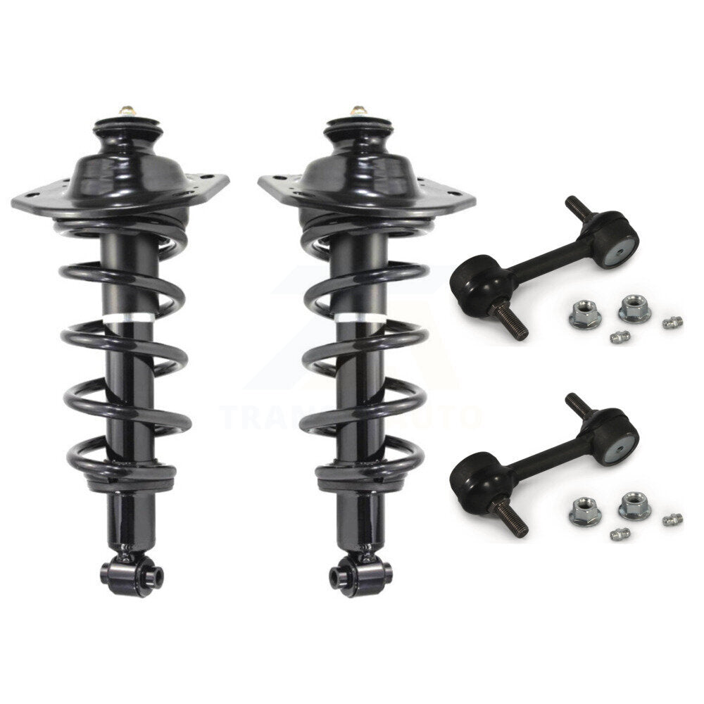 Shock Assembly & TQ Link Rear Kit For 10-15 Chevrolet Camaro Excludes V8 Engine