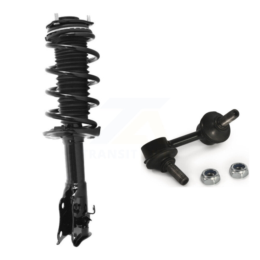 Shock Assembly & TQ Link Front Left Kit For Honda Civic Excludes Sedan Si Models