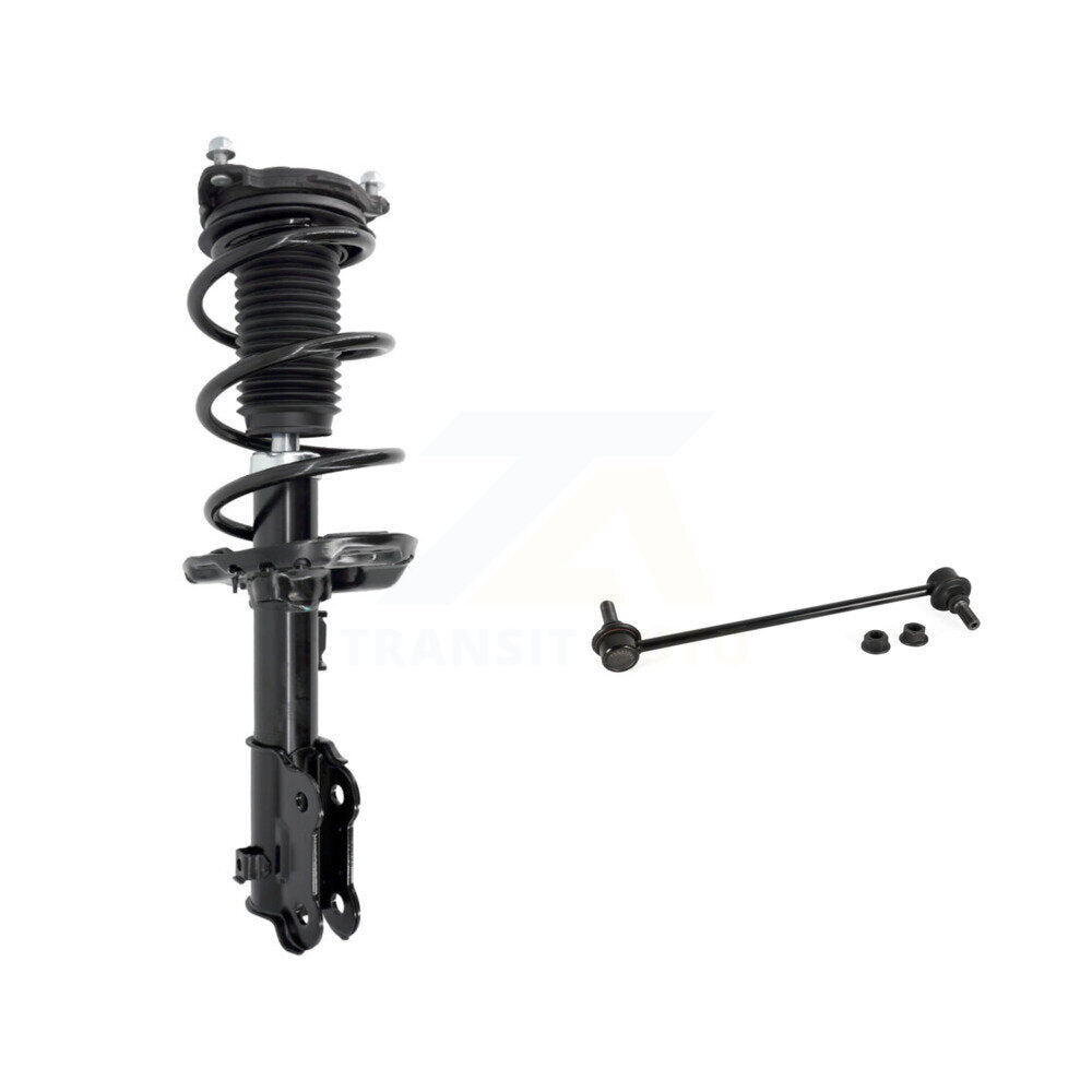 Complete Shock Assembly & TOR Link Front Left Kit For Hyundai Elantra Kia Forte