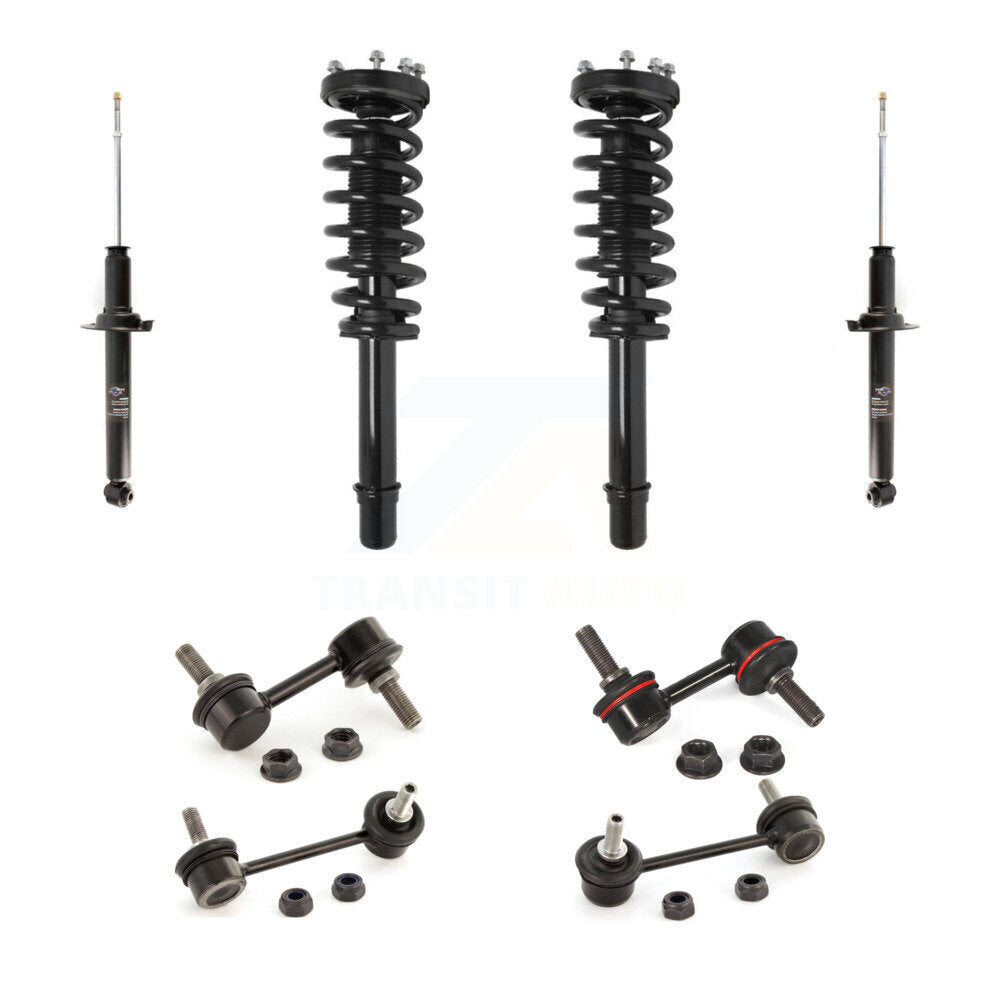 Complete Strut Rear & TOR Bar Link Front Kit (8Pc) For 04-06 Acura TL