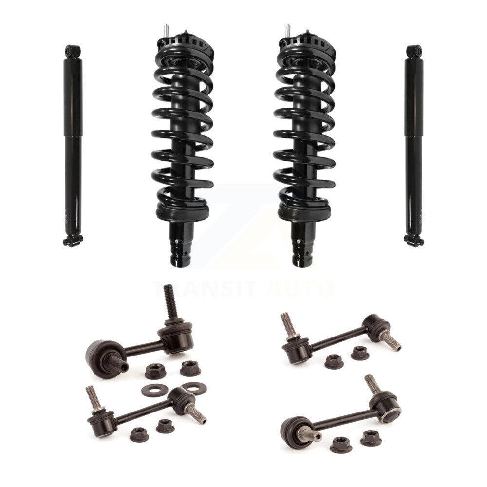 Complete Strut Rear Shock & TOR Bar Link Front Kit (8Pc) For GMC Chevrolet