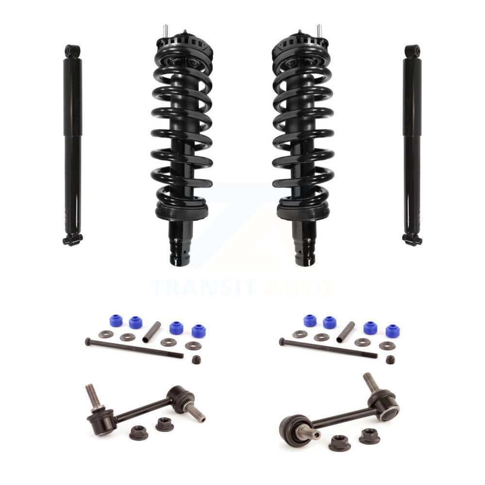 Complete Strut Rear Shock & TOR Bar Link Front Kit (8Pc) For Chevrolet GMC
