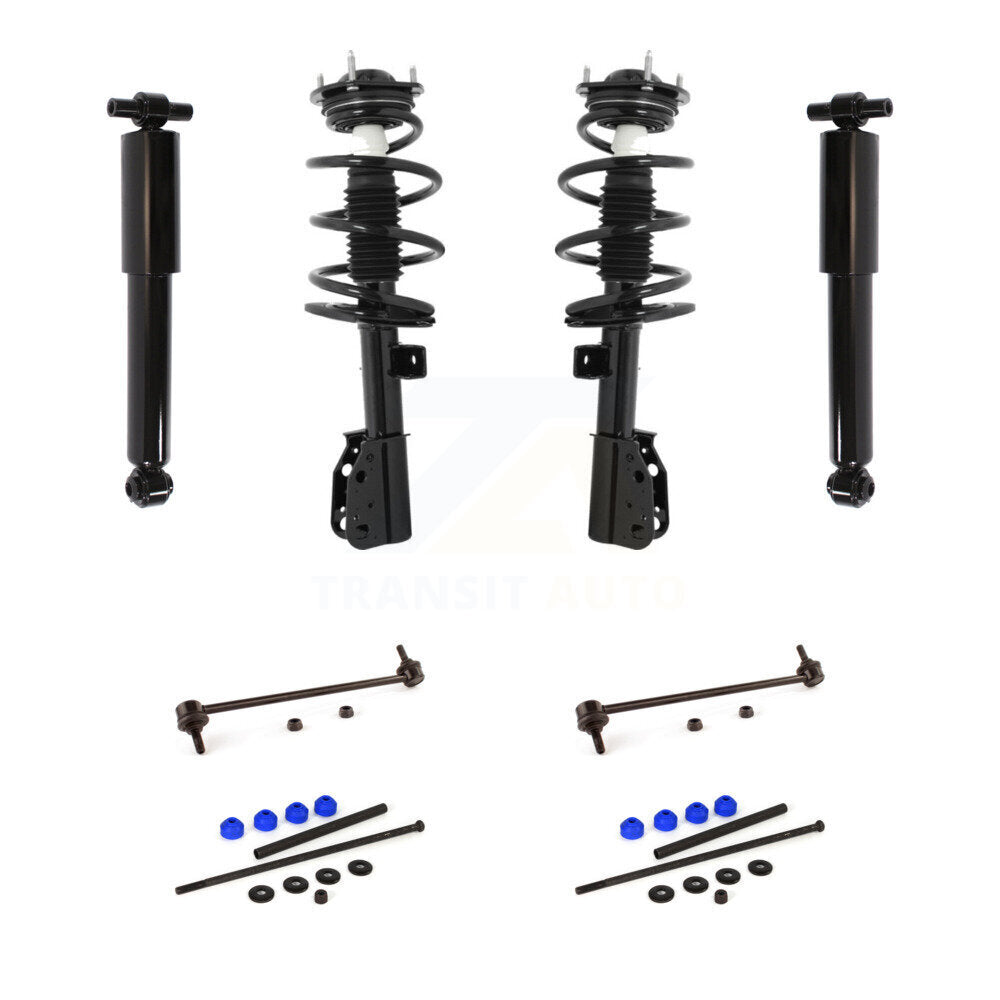 Complete Strut Rear Shock & TOR Bar Link Front Kit For Chevrolet Traverse