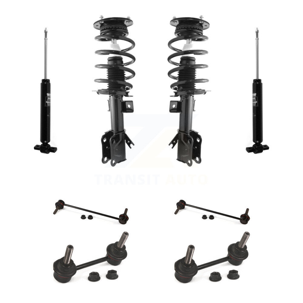 Complete Strut Rear Shock & TOR sway Bar Link Front Kit For Ford Fusion