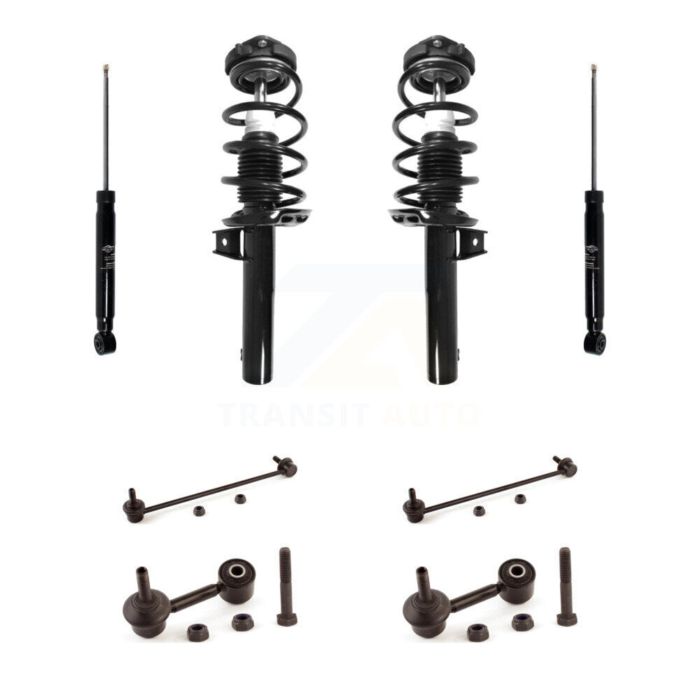 Complete Strut Rear Shock & TOR Bar Link Front Kit For Volkswagen Rabbit A3