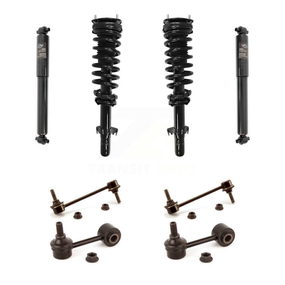 Complete Strut Rear Shock & TOR Bar Link Front Kit For Ford Fusion Lincoln
