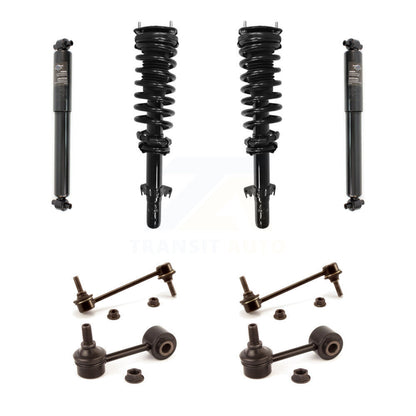 Complete Strut Rear Shock & TOR Bar Link Front Kit For Ford Fusion Lincoln