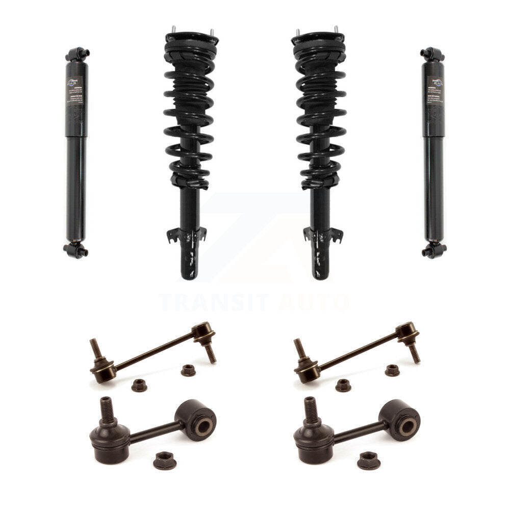 Complete Strut Rear Shock & TOR Bar Link Front Kit For Ford Fusion Mercury