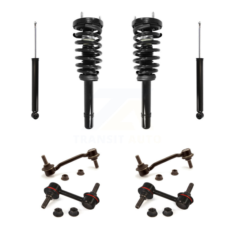 Complete Strut Rear Shock & TOR Bar Link Front Kit For Hyundai Sonata Azera
