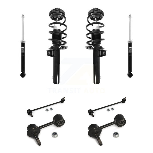 Complete Strut Rear Shock & TQ sway Bar Link Front Kit For Volkswagen Jetta