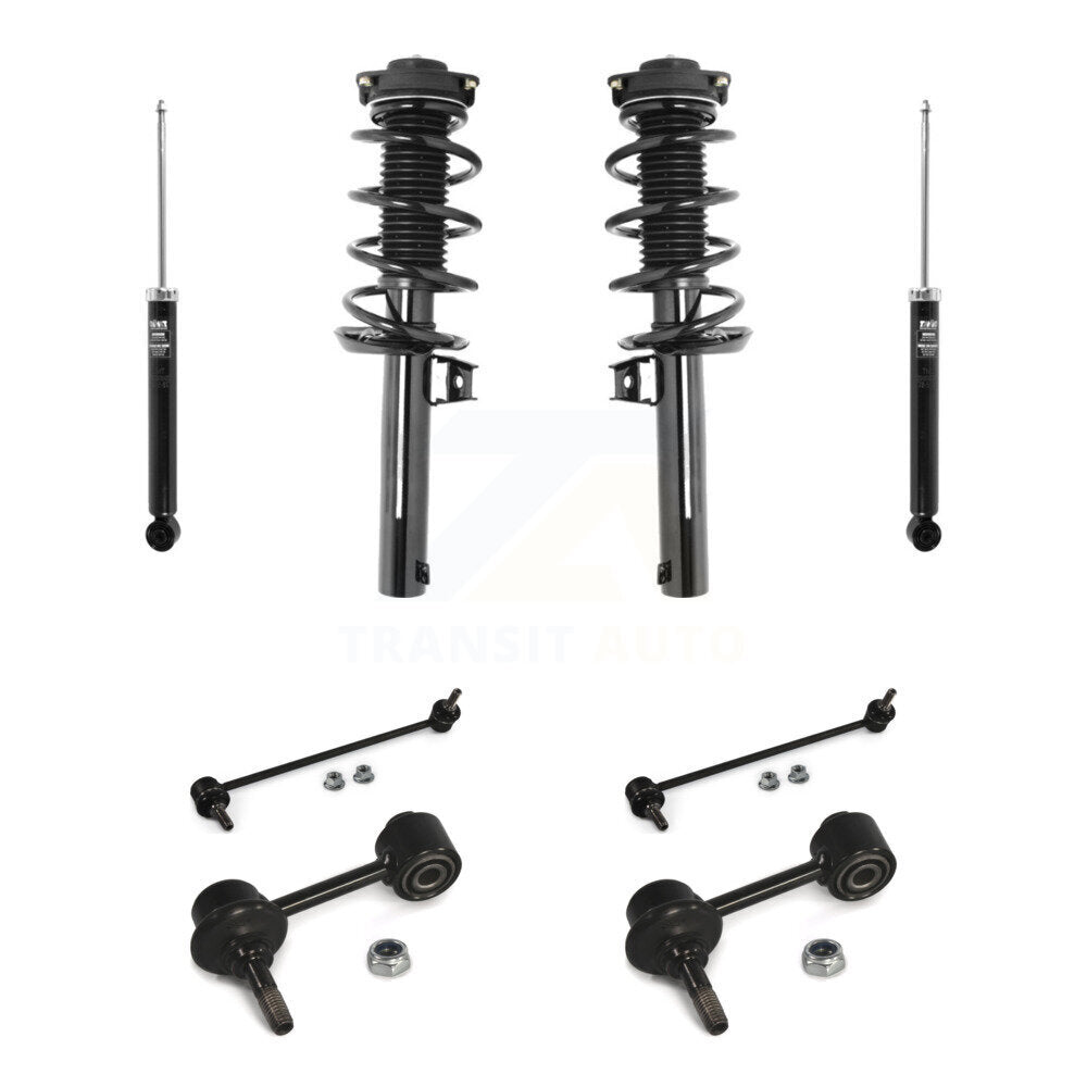 Complete Strut Rear Shock & TQ Bar Link Front Kit For Volkswagen Tiguan