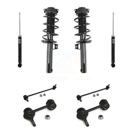 Complete Strut Rear Shock & TQ Bar Link Front Kit For Volkswagen Tiguan
