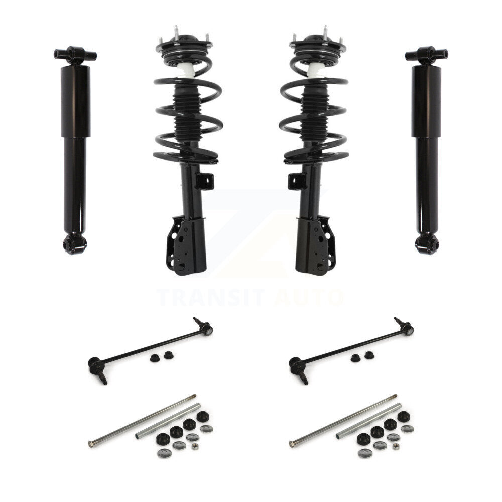 Complete Strut Rear Shock & TQ Bar Link Front Kit For Chevrolet Traverse