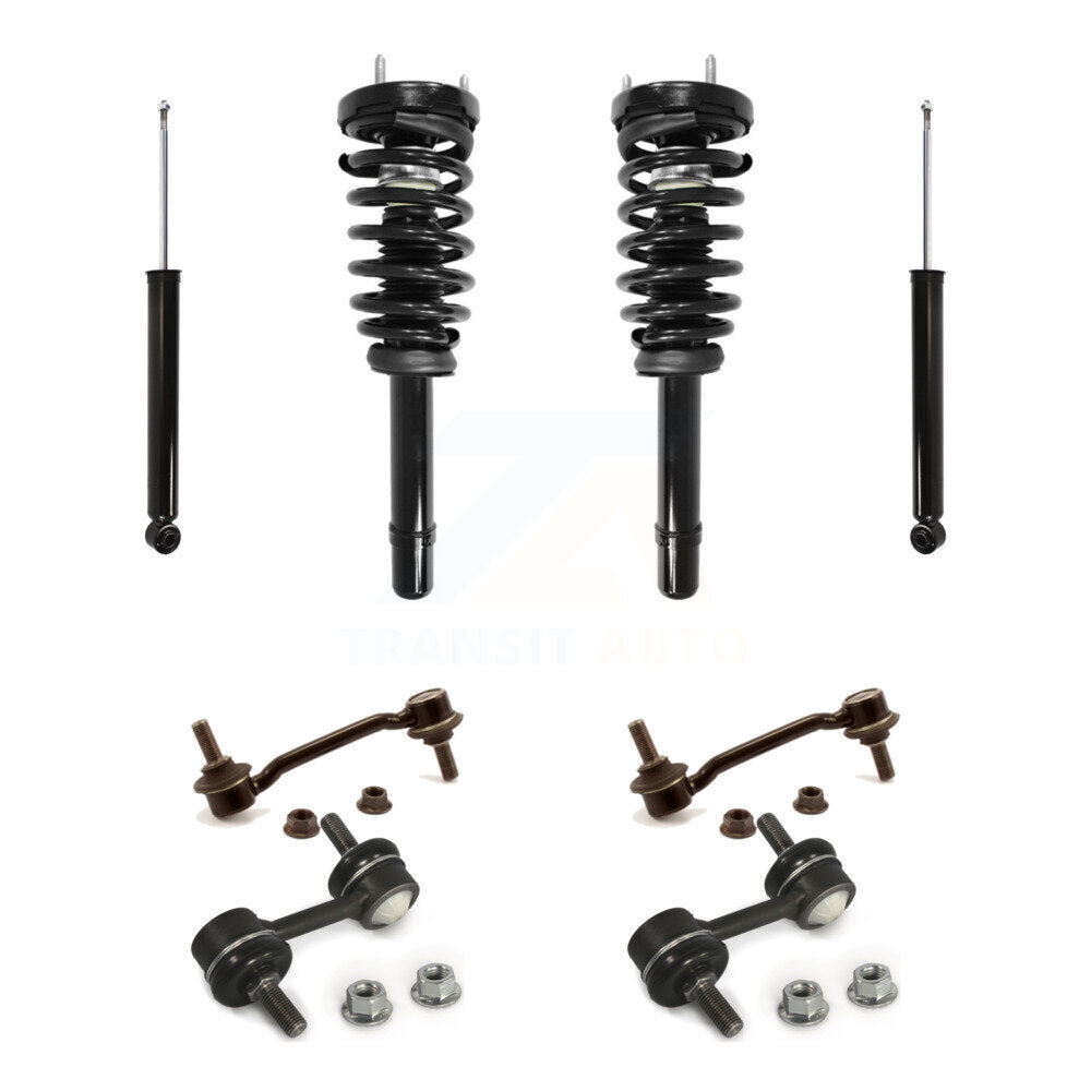 Complete Strut Rear Shock & TQ Bar Link Front Kit For Hyundai Sonata Azera