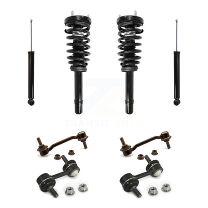 Complete Strut Rear Shock & TQ Bar Link Front Kit For Hyundai Sonata Azera