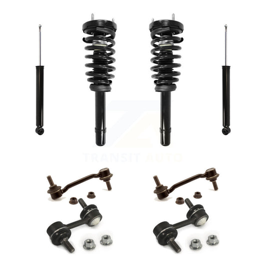 Complete Strut Rear Shock & TQ Bar Link Front Kit For Hyundai Sonata Azera