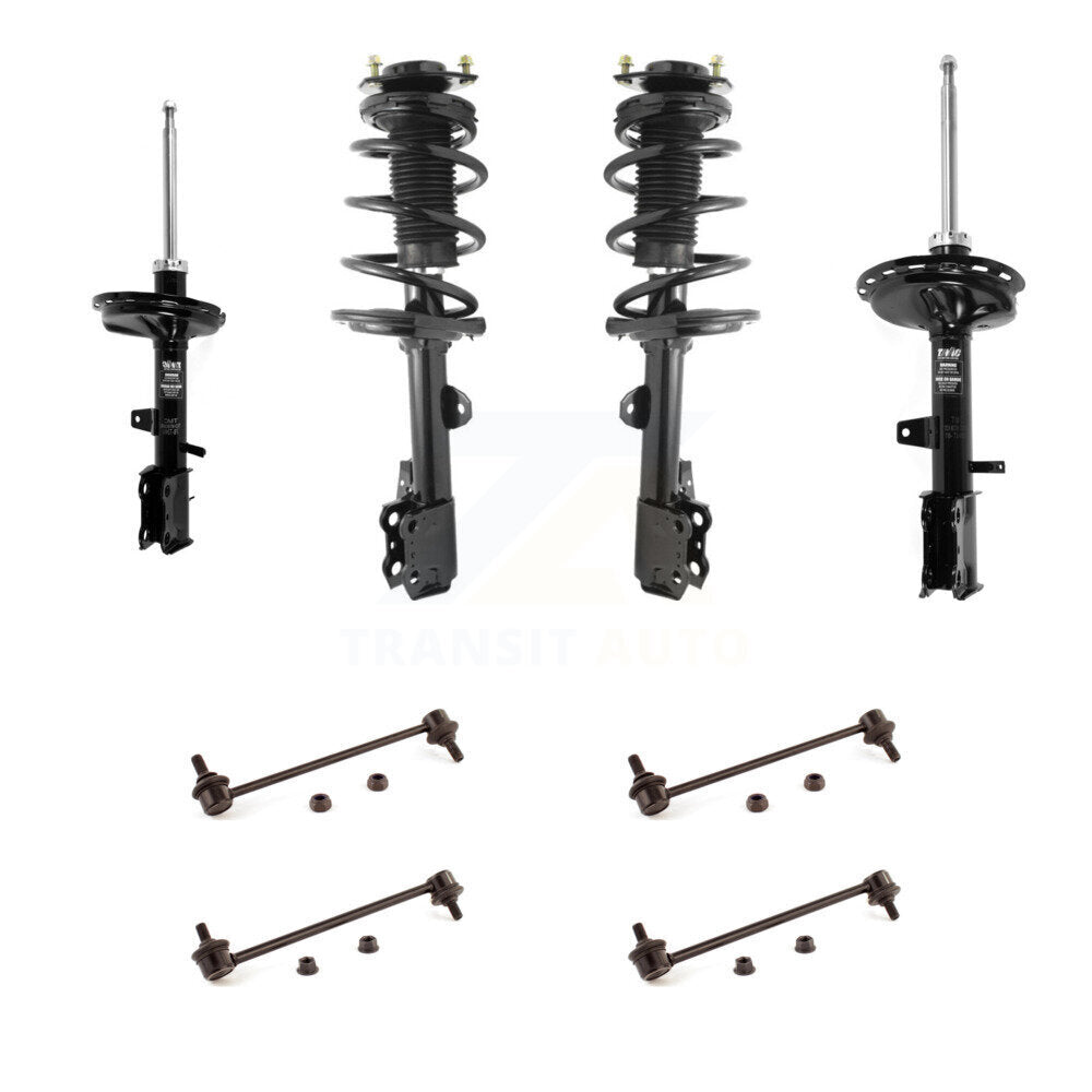 Complete Strut Rear & TOR Bar Link Front Kit (8Pc) For Toyota Venza