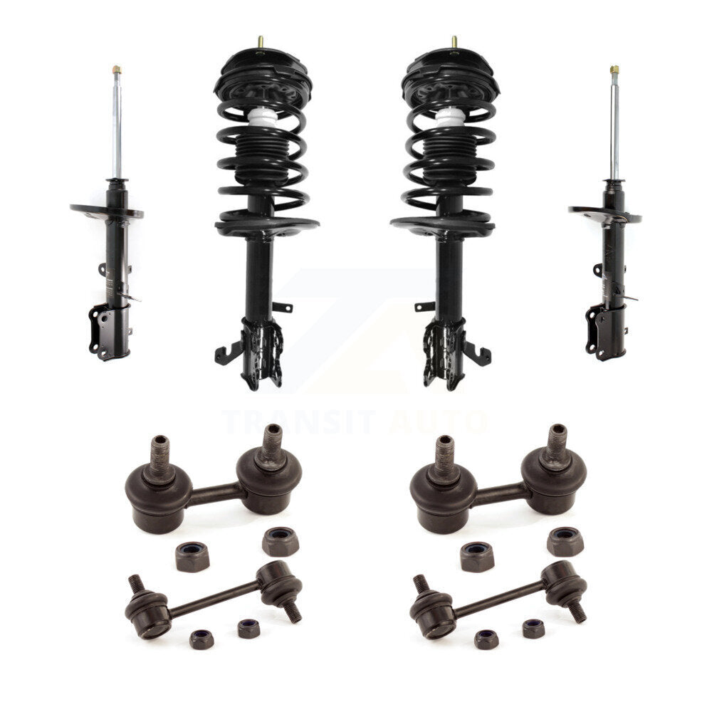 Complete Strut Rear & TOR Bar Link Front Kit (8Pc) For Toyota Corolla