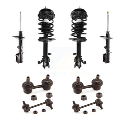 Complete Strut Rear & TOR Bar Link Front Kit (8Pc) For Toyota Corolla