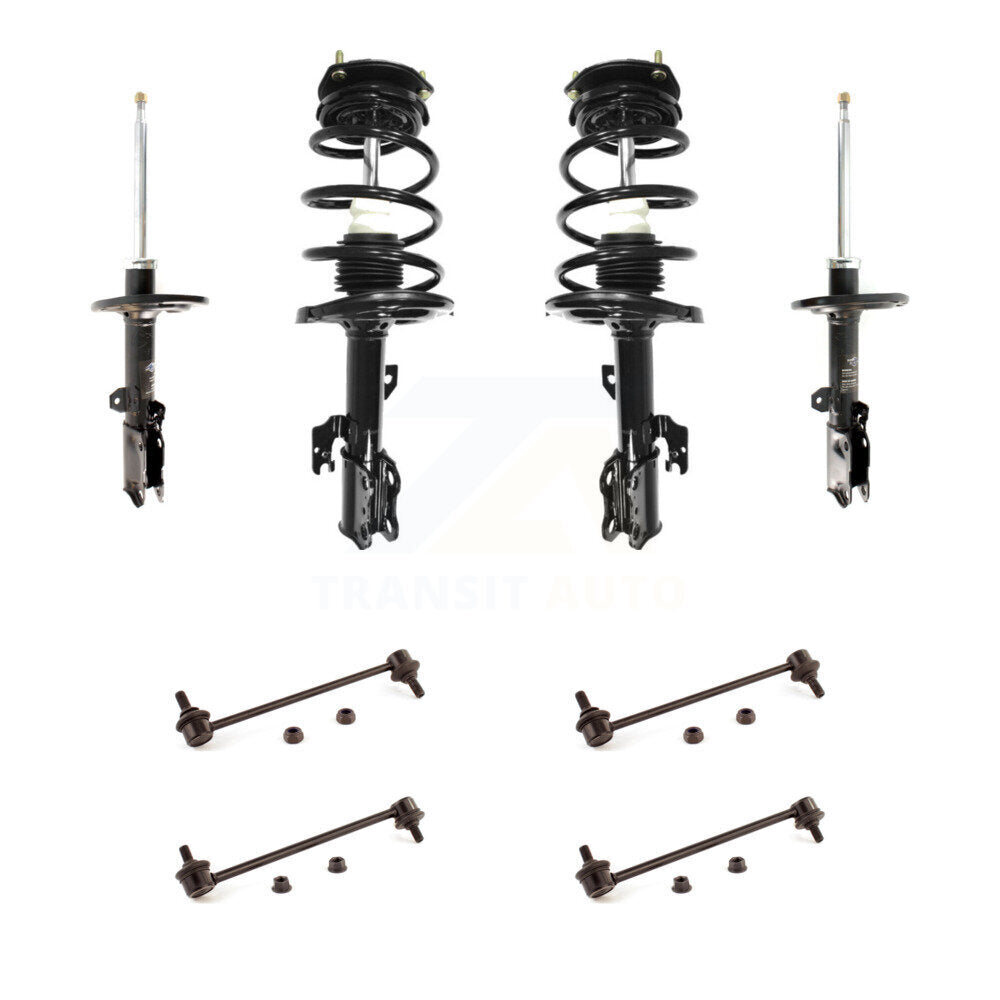 Complete Strut Rear & TOR Bar Link Front Kit (8Pc) For Toyota Camry