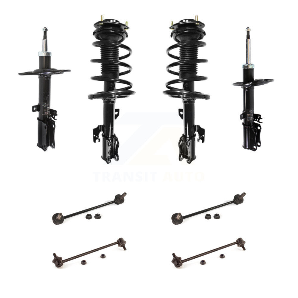 Complete Strut Rear & TOR Bar Link Front Kit (8Pc) For Lexus ES350