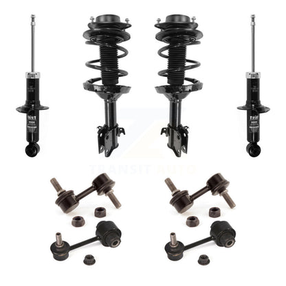 Complete Strut Rear & TOR Bar Link Front Kit (8Pc) For Subaru Impreza