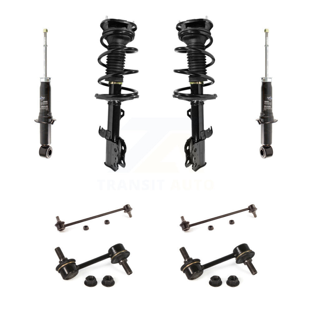 Complete Strut Rear & TOR Bar Link Front Kit (8Pc) For Toyota Corolla