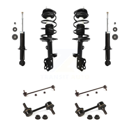 Complete Strut Rear & TOR Bar Link Front Kit (8Pc) For Pontiac Vibe