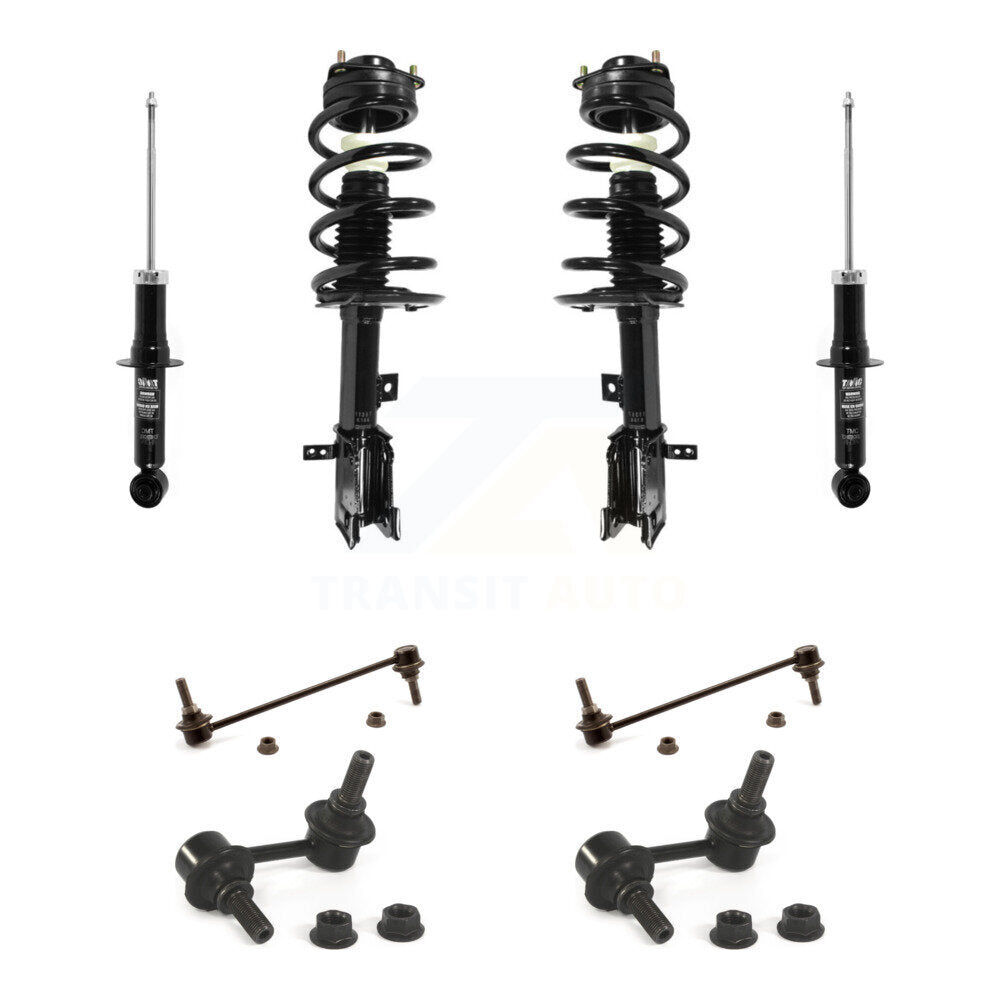 Complete Strut Rear & TOR Bar Link Front Kit (8Pc) For Dodge Journey