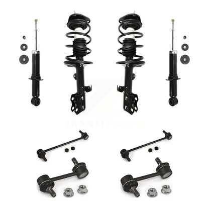 Complete Strut Rear & TQ Bar Link Front Kit (8Pc) For Pontiac Vibe
