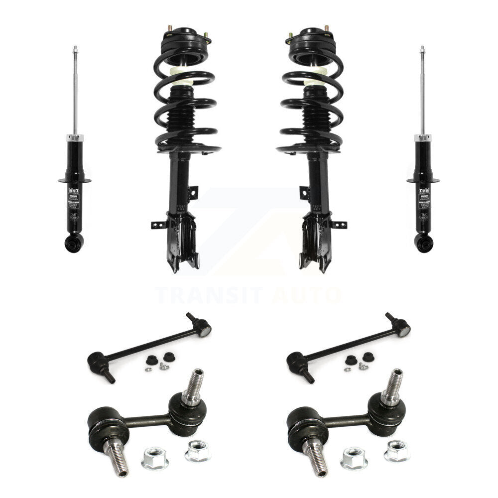 Complete Strut Rear & TQ Bar Link Front Kit (8Pc) For Dodge Journey