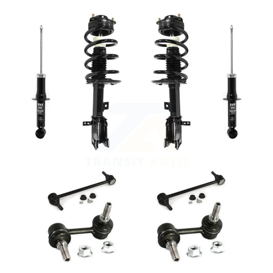 Complete Strut Rear & TQ Bar Link Front Kit (8Pc) For Dodge Journey