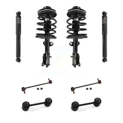 Complete Strut Rear Shock & TOR Bar Link Front Kit (8Pc) For Dodge Caravan