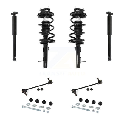 Complete Strut Rear Shock & TOR Bar Link Front Kit (8Pc) For Ford Focus