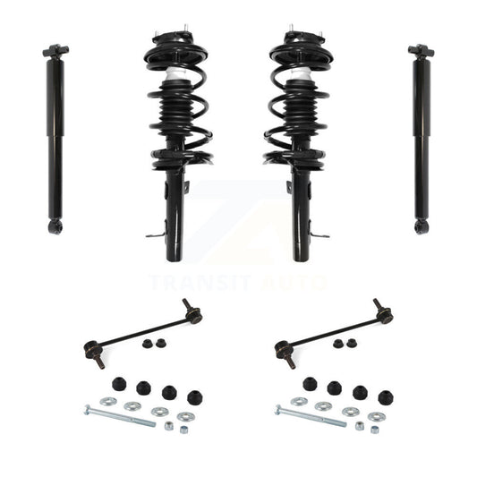 Complete Strut Rear Shock & TOR Bar Link Front Kit (8Pc) For Ford Focus
