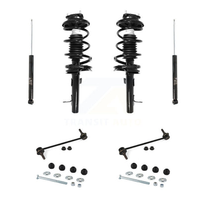 Complete Strut Rear Shock & TOR Bar Link Front Kit (8Pc) For Ford Focus