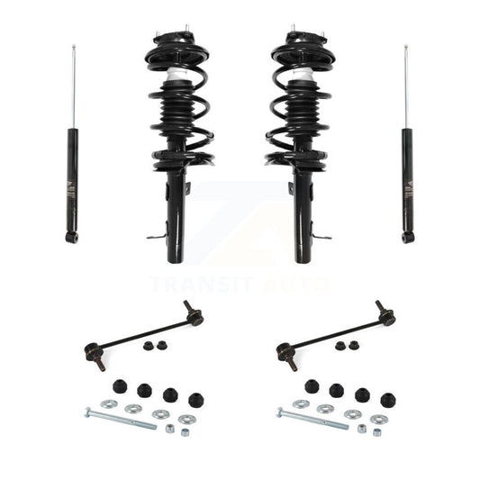 Complete Strut Rear Shock & TOR Bar Link Front Kit (8Pc) For Ford Focus