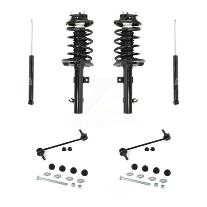 Complete Strut Rear Shock & TOR Bar Link Front Kit (8Pc) For Ford Focus